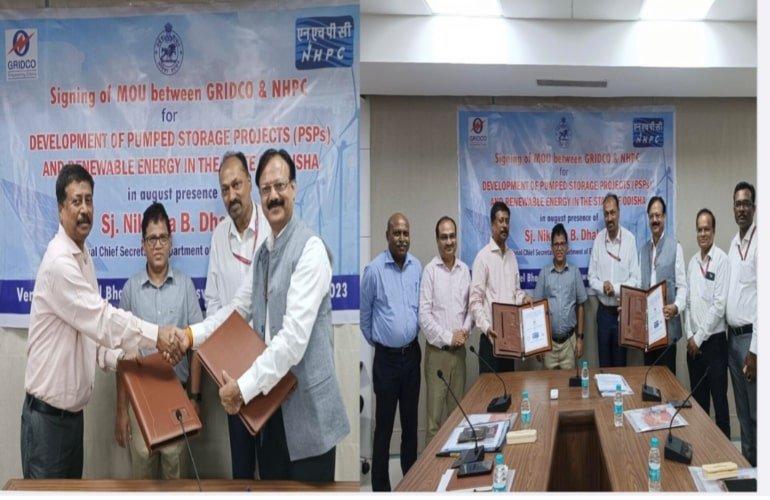 MoU has been signed between NHPC Limited and Govt. of Odish