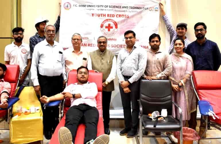 JC Bose University organizes Blood Donation Camp 